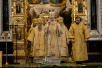 Slujba dumnezeiască solemnă în catedrala „Hristos Mântuitorul” de ziua nașterii sale Sanctitatea Sa Patriarhul Chiril. Dumnezeiasca Liturghie. Hirotonia arhimandritului Ignatii (Suranov) în treapta de episcop de Mariynsky-Posad